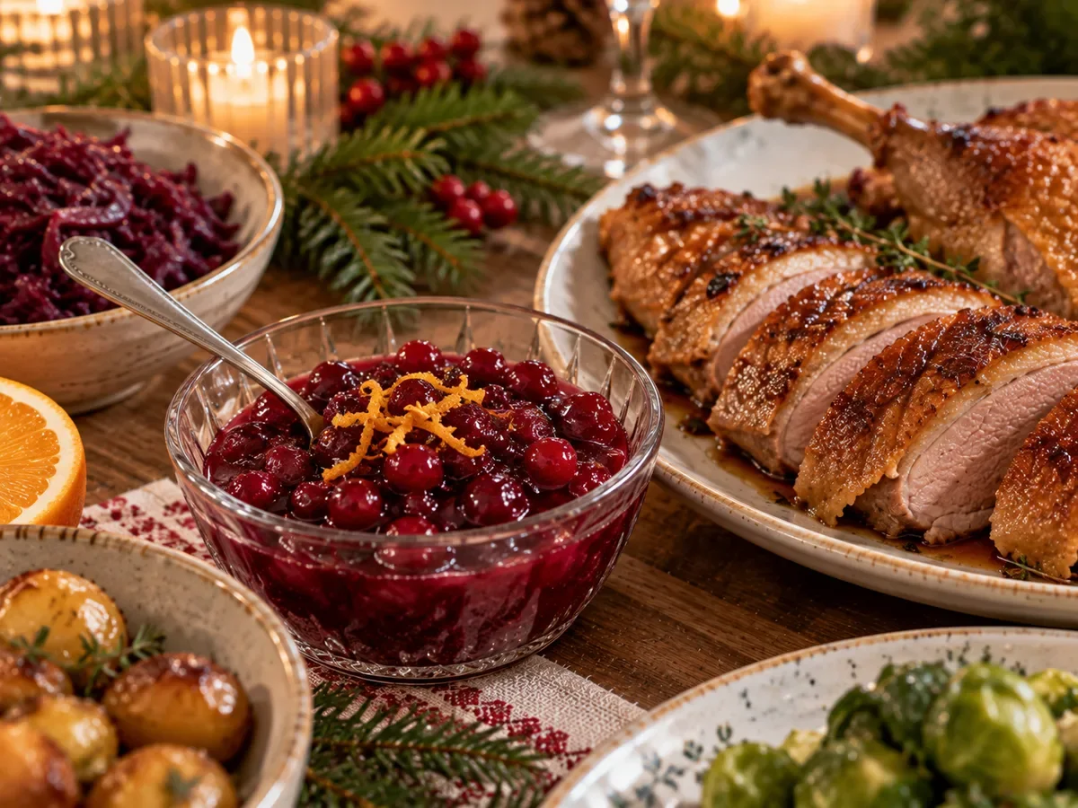 Cranberry sauce with orange